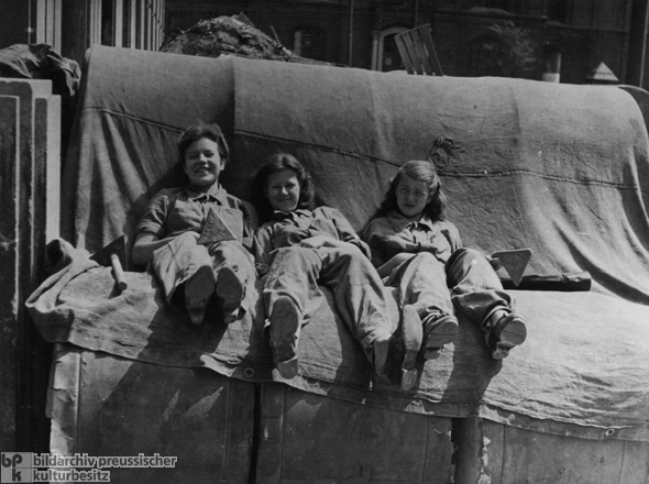 Taking a Break during Clearing Operations in Berlin (1945-46).jpg