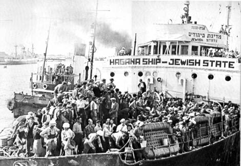 EILAT 1947  ex  NORTHLAND amene des réfugiés juifs en israel.jpg