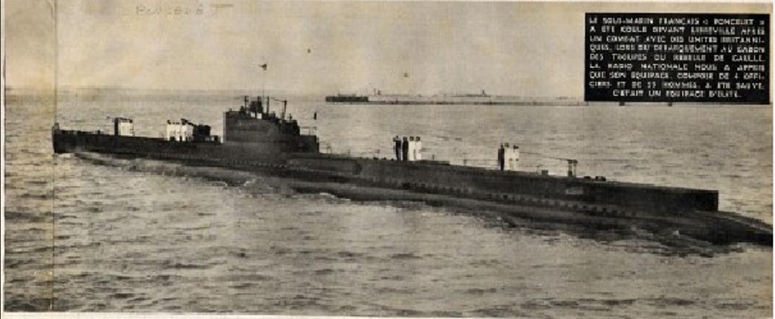 PONCELET 1940 coulé le 7 novembre 1940 devant Libreville.PNG