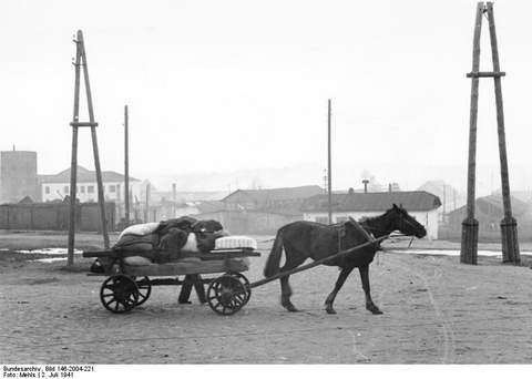 Bundesarchiv_Bild_146-2004-221,_Russland,_Minsk,_Flüchtling_mit_Panjewagen R.jpg